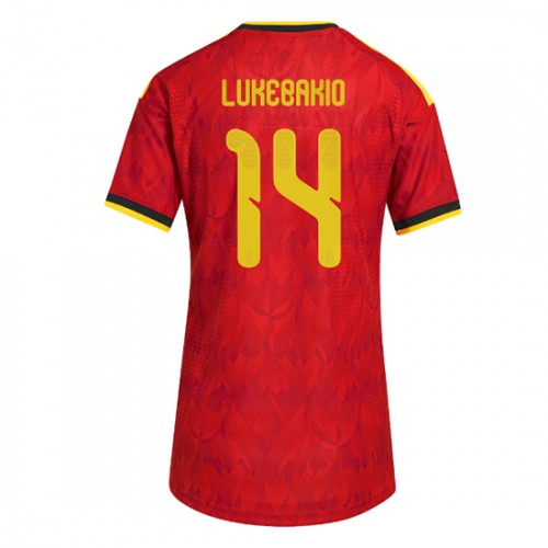 Belgien Dodi Lukebakio #14 Replika Hemmatröja Damer VM 2026 Kortärmad